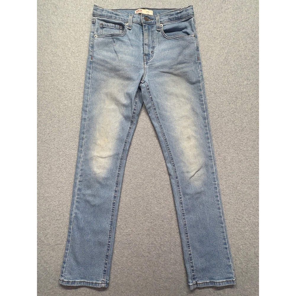 Signature Levi Strauss Boys Skinny Jeans Light Wash Blue Size 16 Regular A3064